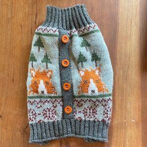 Vibrant Life Knit Dog Sweater Size XXS Fair Isle Pattern